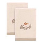 “Blessed" Decorative Fingertip Towel, Set of 2 image number null