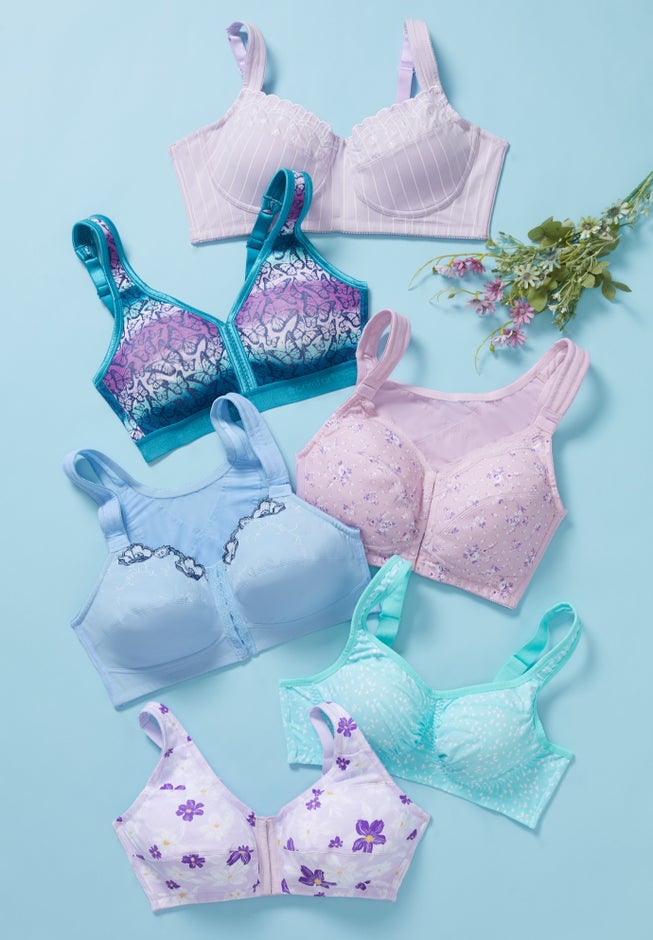 Comfort Choice&reg; Pinstripe Wireless Bra image number 3