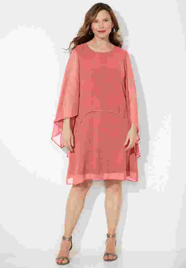 Sheer Elegance Chiffon Dress image number 0