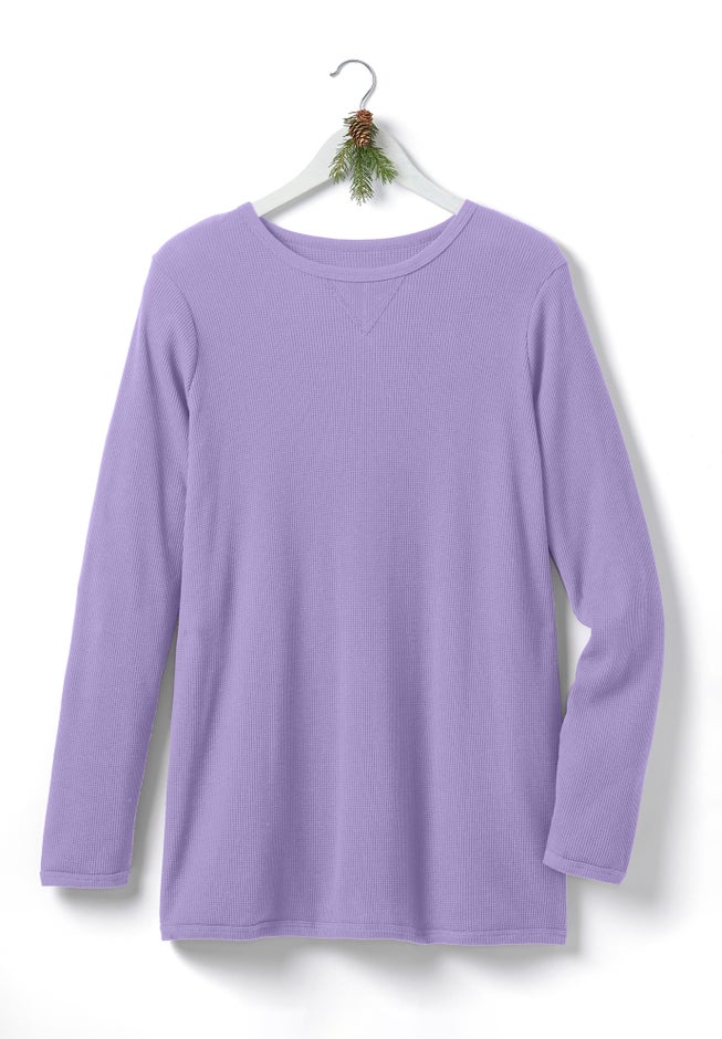 Ultra Soft Waffle Thermal Sweatshirt image number 1