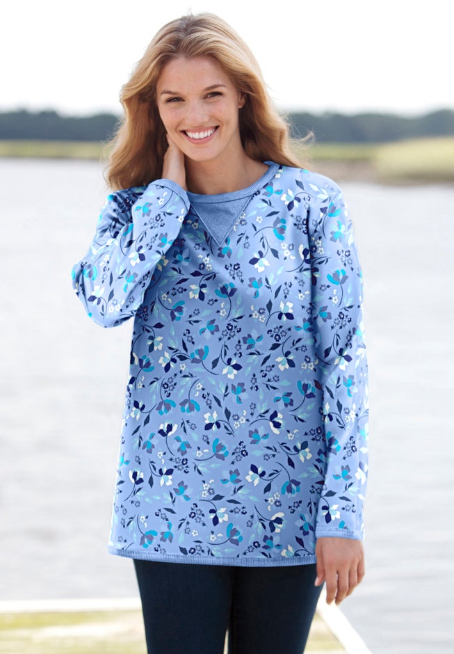 Ultra Soft Waffle Thermal Sweatshirt image number 14