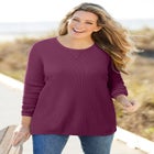 Ultra Soft Waffle Thermal Sweatshirt image number null