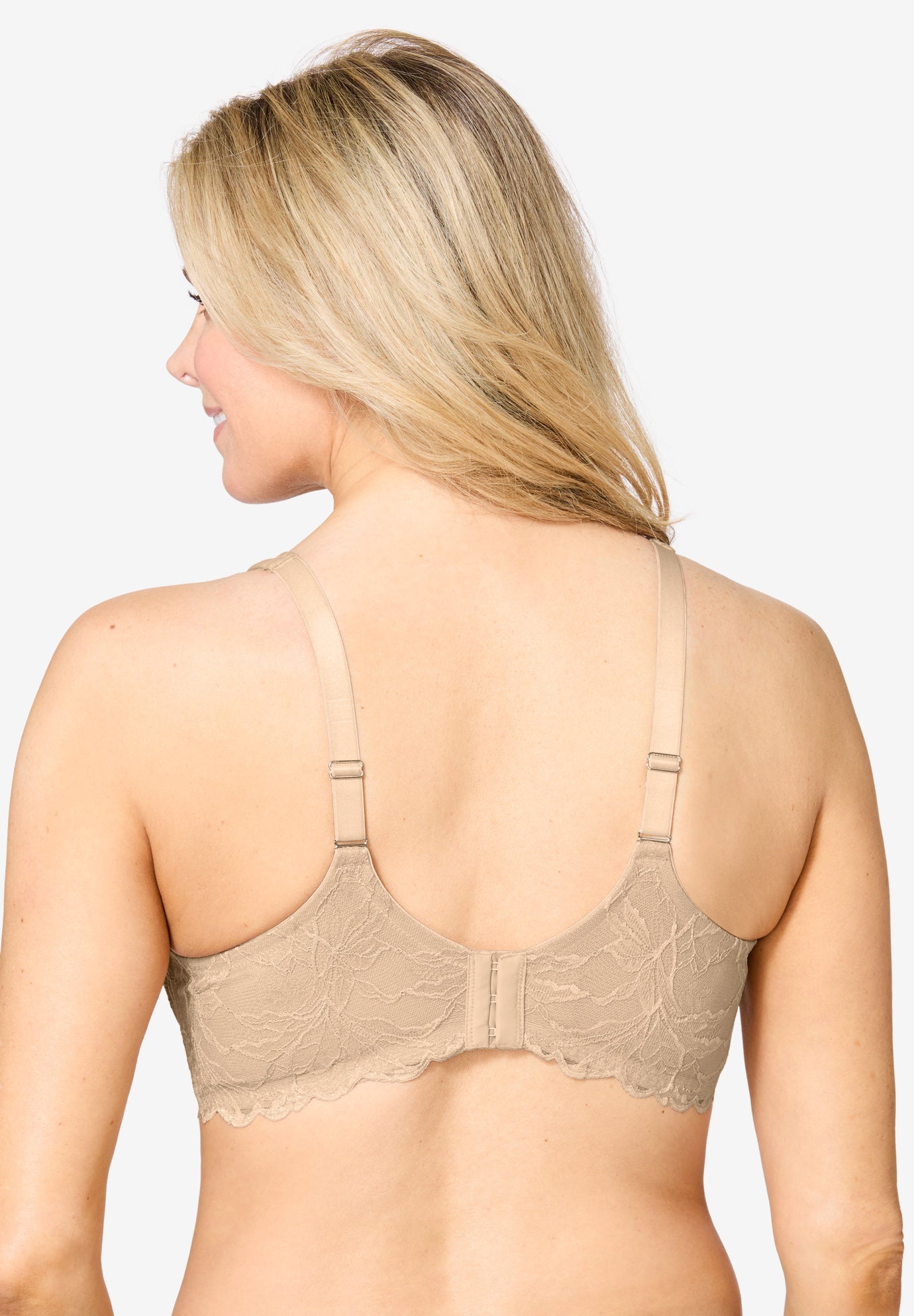 Leading Lady&reg; The Chloe Lace Band Molded Underwire T-Shirt Bra image number 1