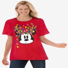 Disney Short Sleeve Crew Tee Red Mickey Lights image number null