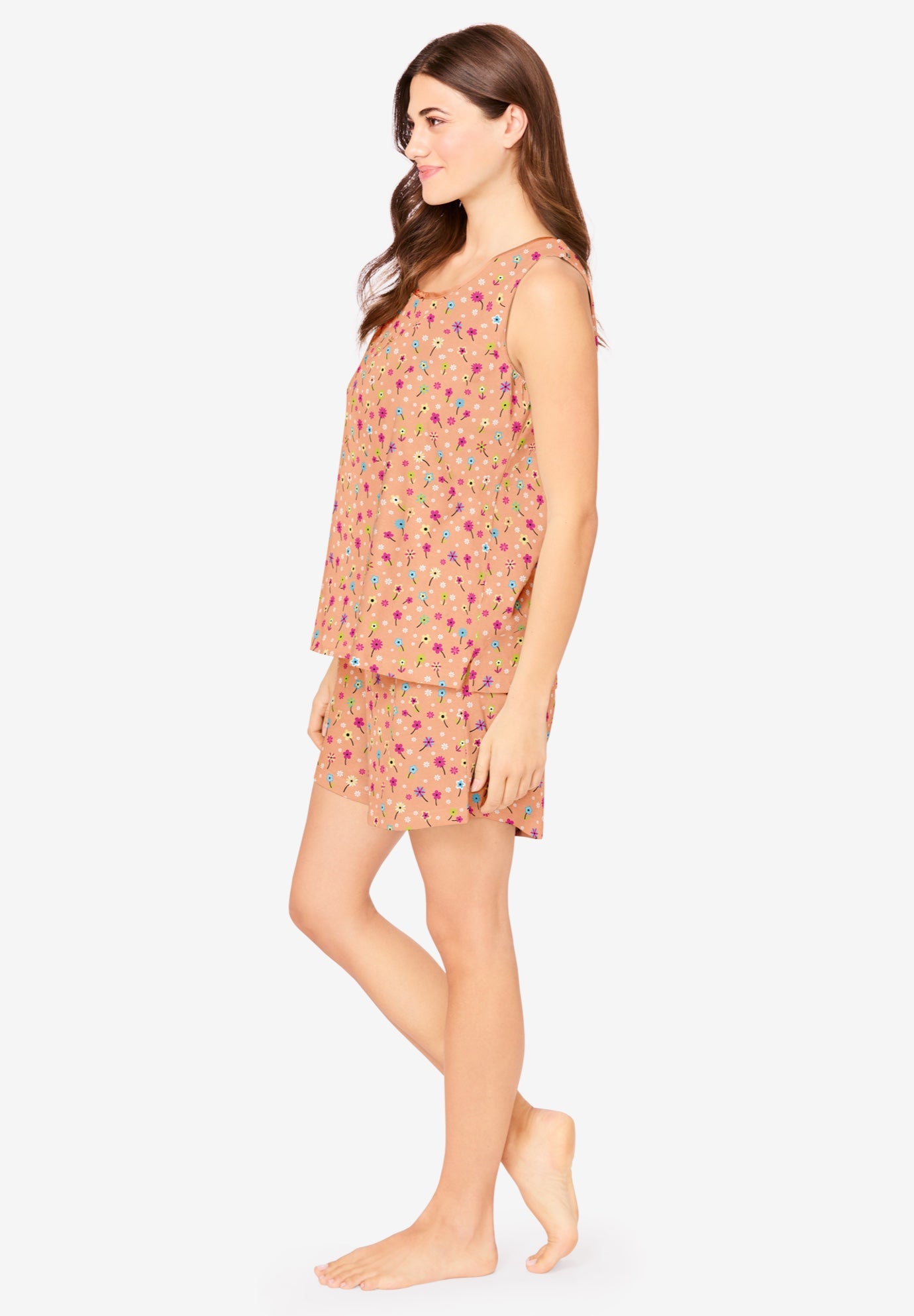 2-Piece Sleeveless Tee and Shorts PJ Set image number 2