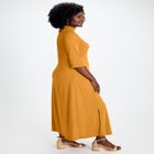 Mockneck Slit Maxi Dress image number null