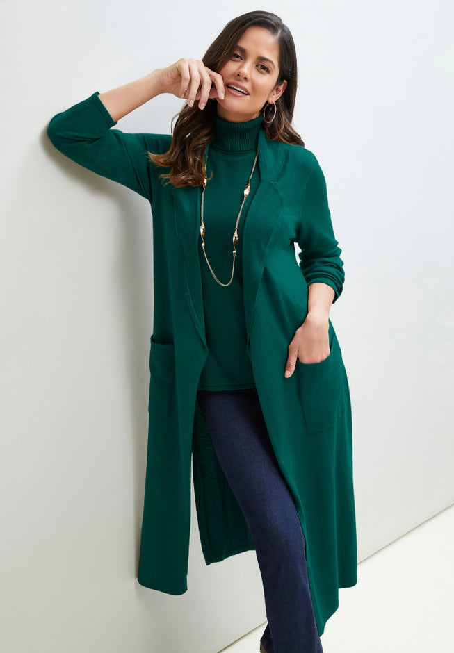 Cashmere Collared Duster image number null