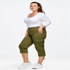 Stretch Cargo Capris by ellos® image number null