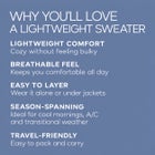 Lightweight V-Neck A-Line Sweater Tunic image number 2