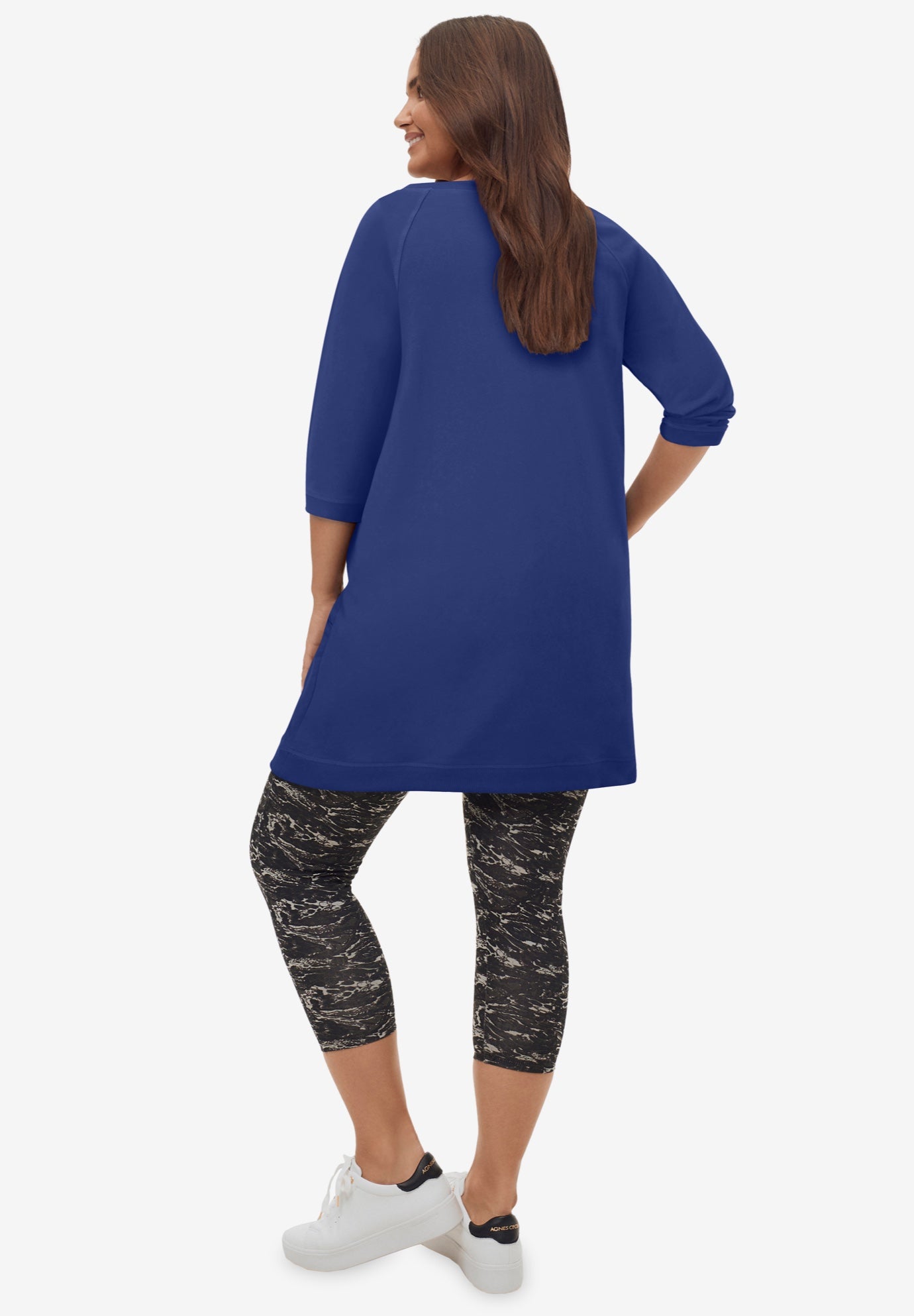 French Terry Zip Pocket Tunic image number 1