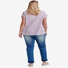 Twisted V-neck Tee image number null