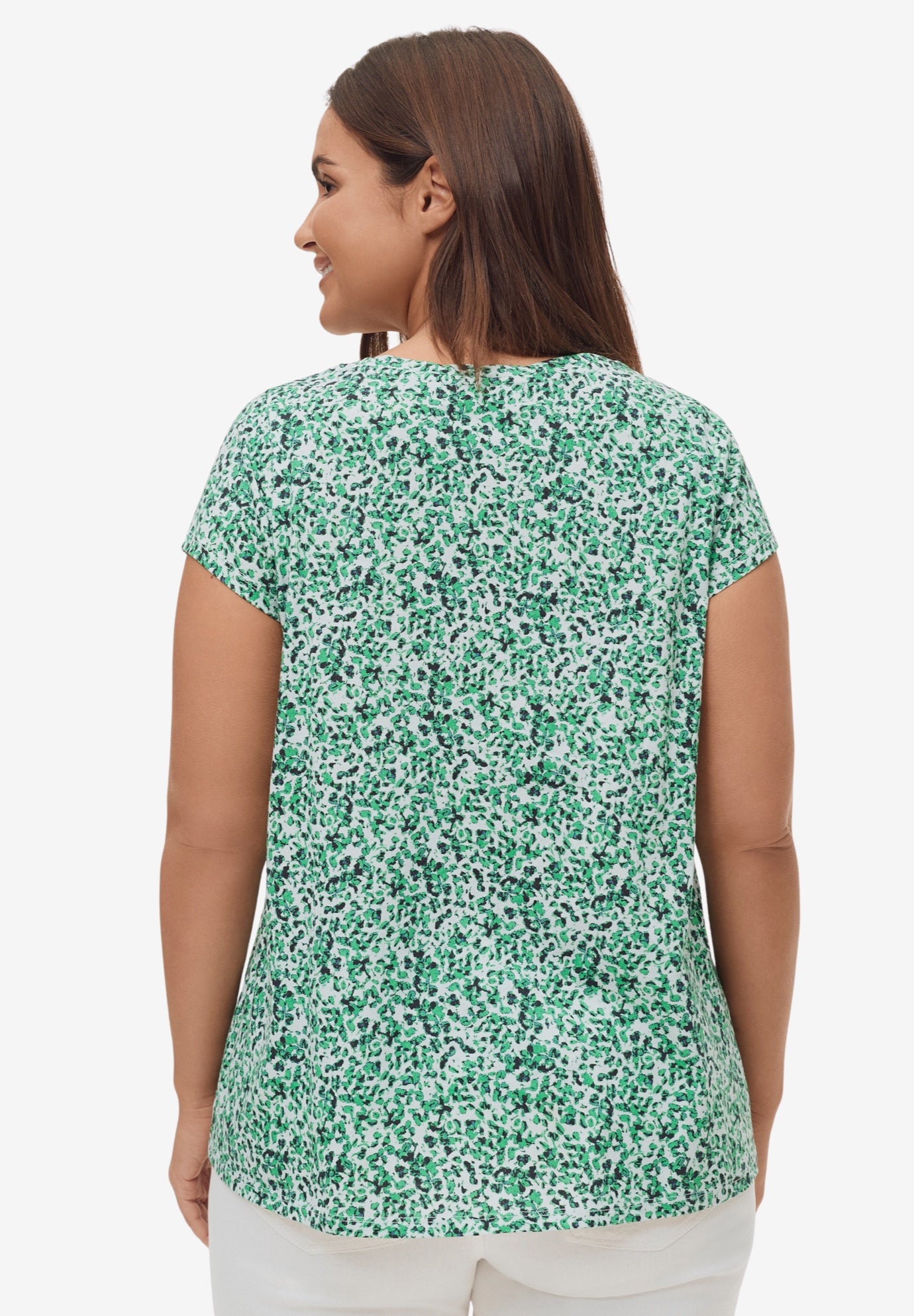 Twisted V-neck Tee image number 1