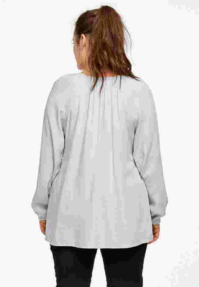 Tie Neck Peasant Tunic image number 1