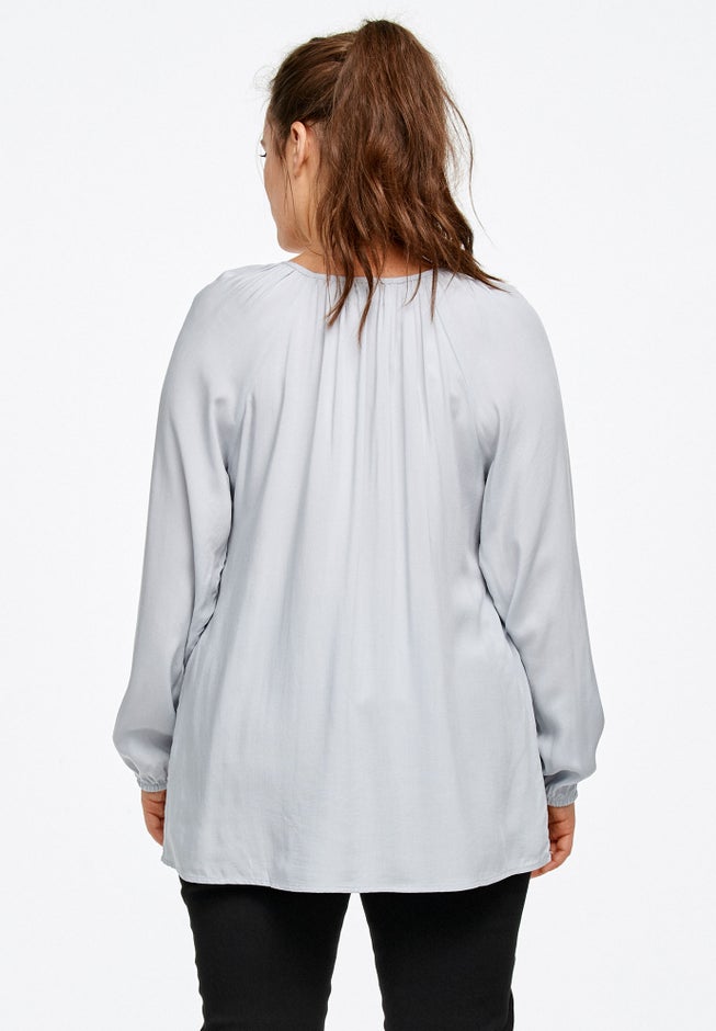 Tie Neck Peasant Tunic image number 1