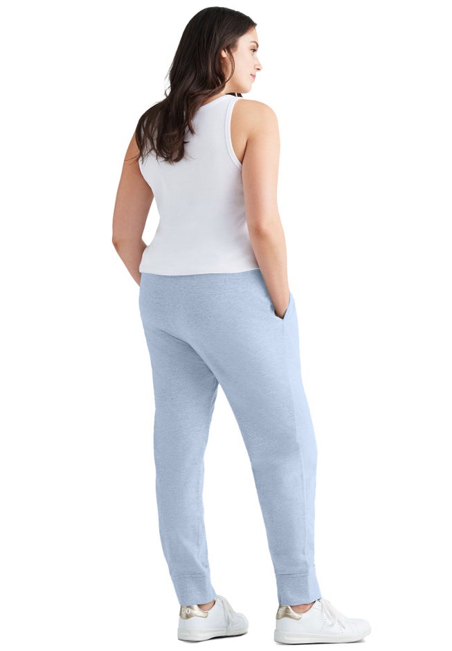 Ellos Studio French Terry Drawstring Elastic Waistband Jogger image number 1