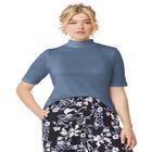 Mock Neck Tee image number null