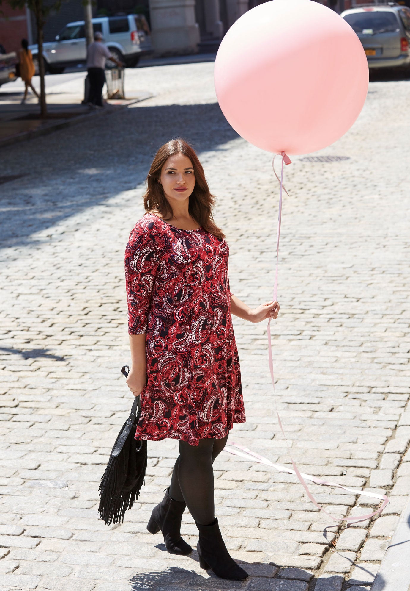 Madison Knit Three-Quarter Sleeve Dress image number 2