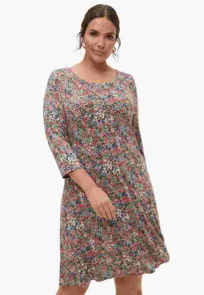 Madison Knit Three-Quarter Sleeve Dress image number 0