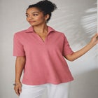 Stretch Cotton Polo Tee image number null