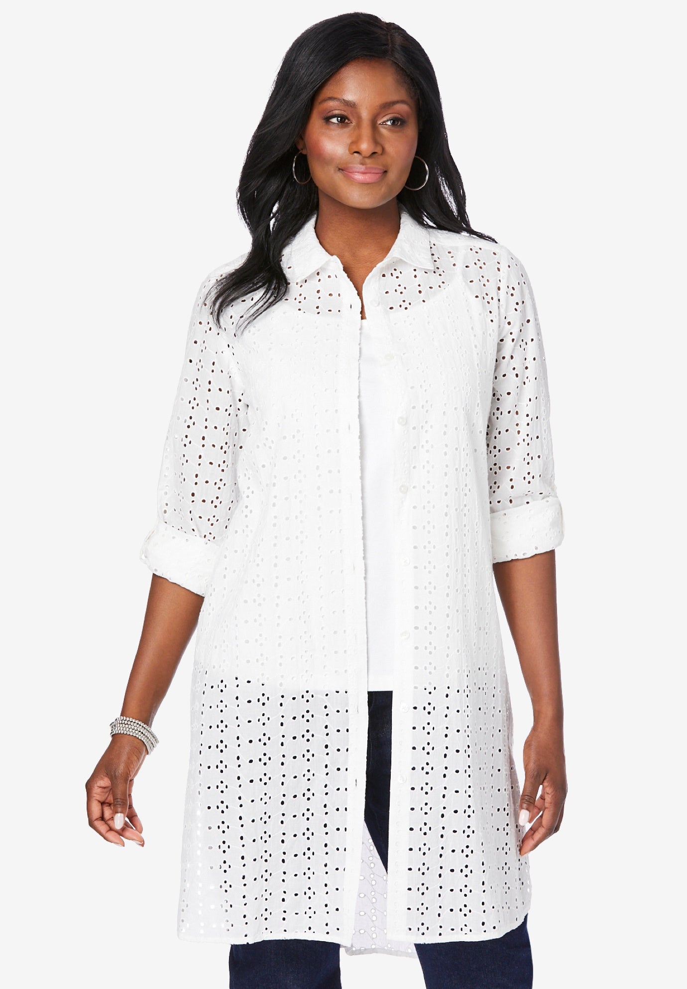 Eyelet Mega Tunic image number 0
