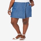 Classic Cotton Denim Skort image number null