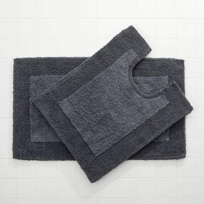 Bh Open Rug Ladies' BH Studio 2-Pc. Bath Rug Set, Charcoal | Jessica London