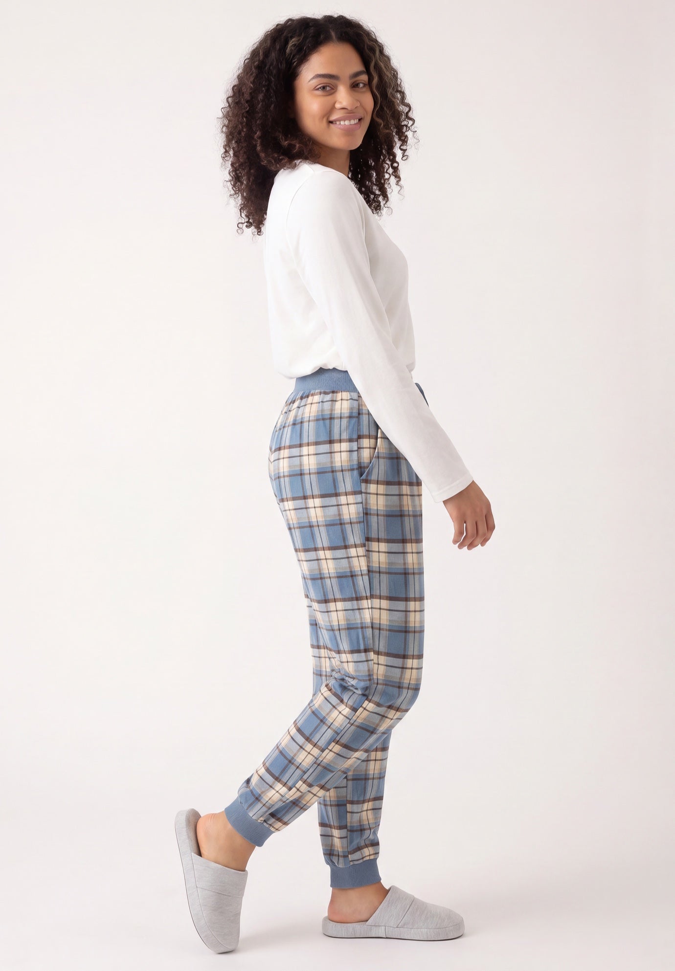 Plaid Flannel Sleep Pants image number 2