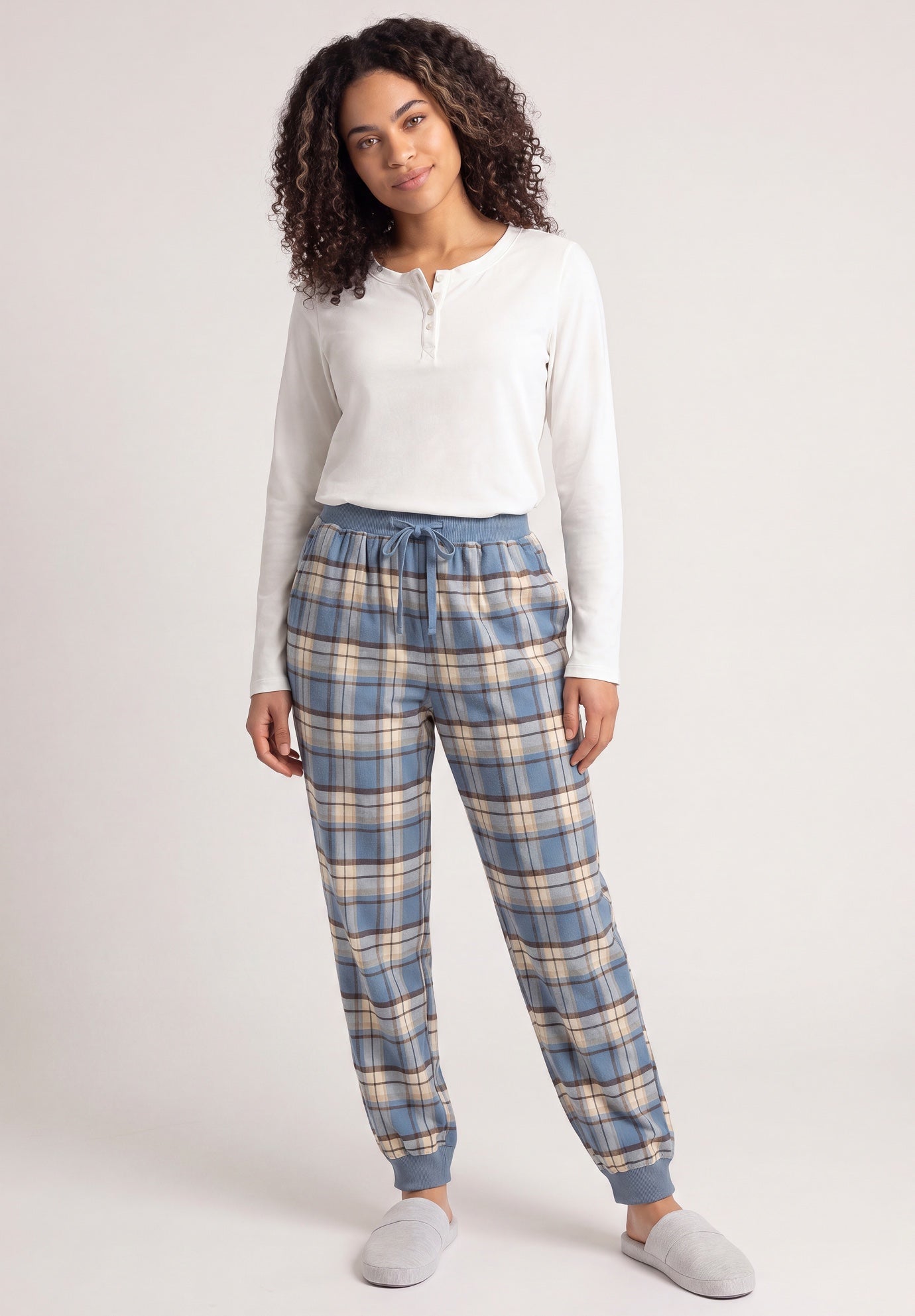 Plaid Flannel Sleep Pants image number 0