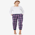 Plaid Flannel Sleep Pants image number null
