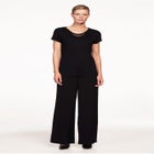 Woven Wide Leg Pants image number null