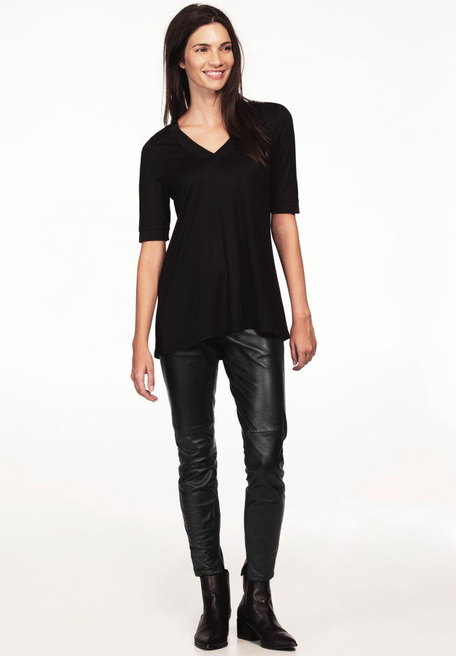Skinny Leather Pants image number null