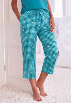 Woven Sleep Capri Pant