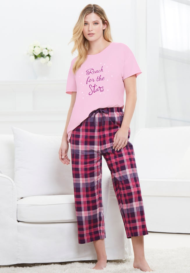 Woven Sleep Capri Pant image number 5