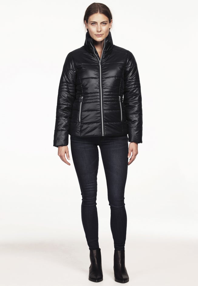 Short Puffer Zip Front Jacket image number 2