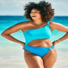 Adjustable One Shoulder One Piece image number null