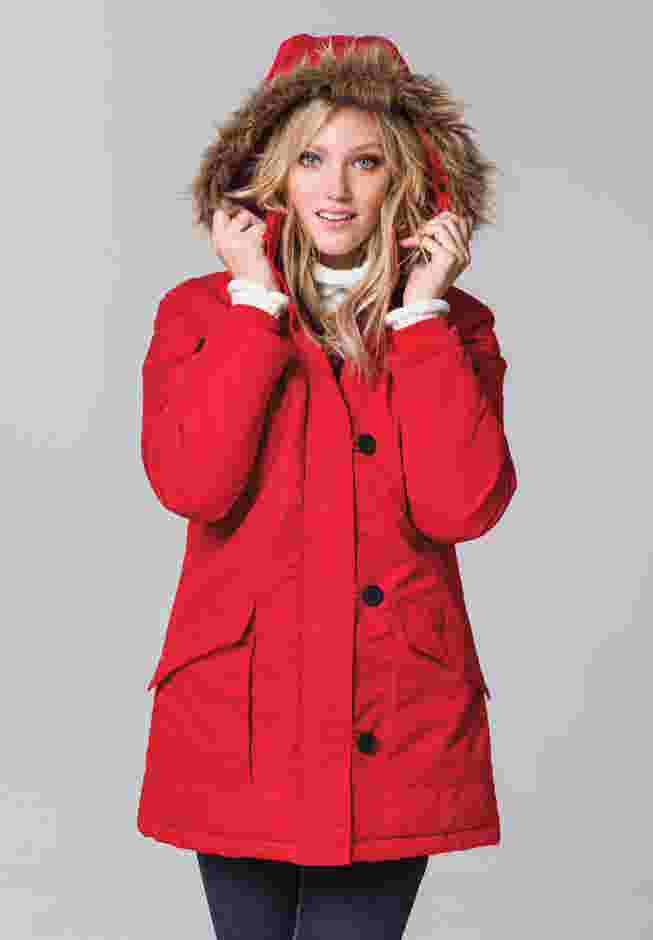 Faux Fur Trim Parka image number 1
