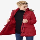 Faux Fur Trim Parka image number null