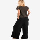 Wide-Leg Soft Pants with Back Elastic image number null