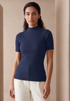 Rib Mockneck Sweater