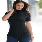 Rib Mockneck Sweater image number null