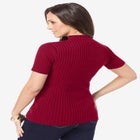 Rib Mockneck Sweater image number null