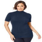 Rib Mockneck Sweater image number null