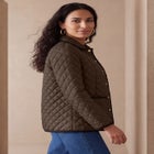 Snap-Front Quilted Coat image number 1