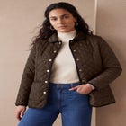 Snap-Front Quilted Coat image number 0