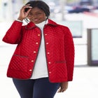 Snap-Front Quilted Coat image number null