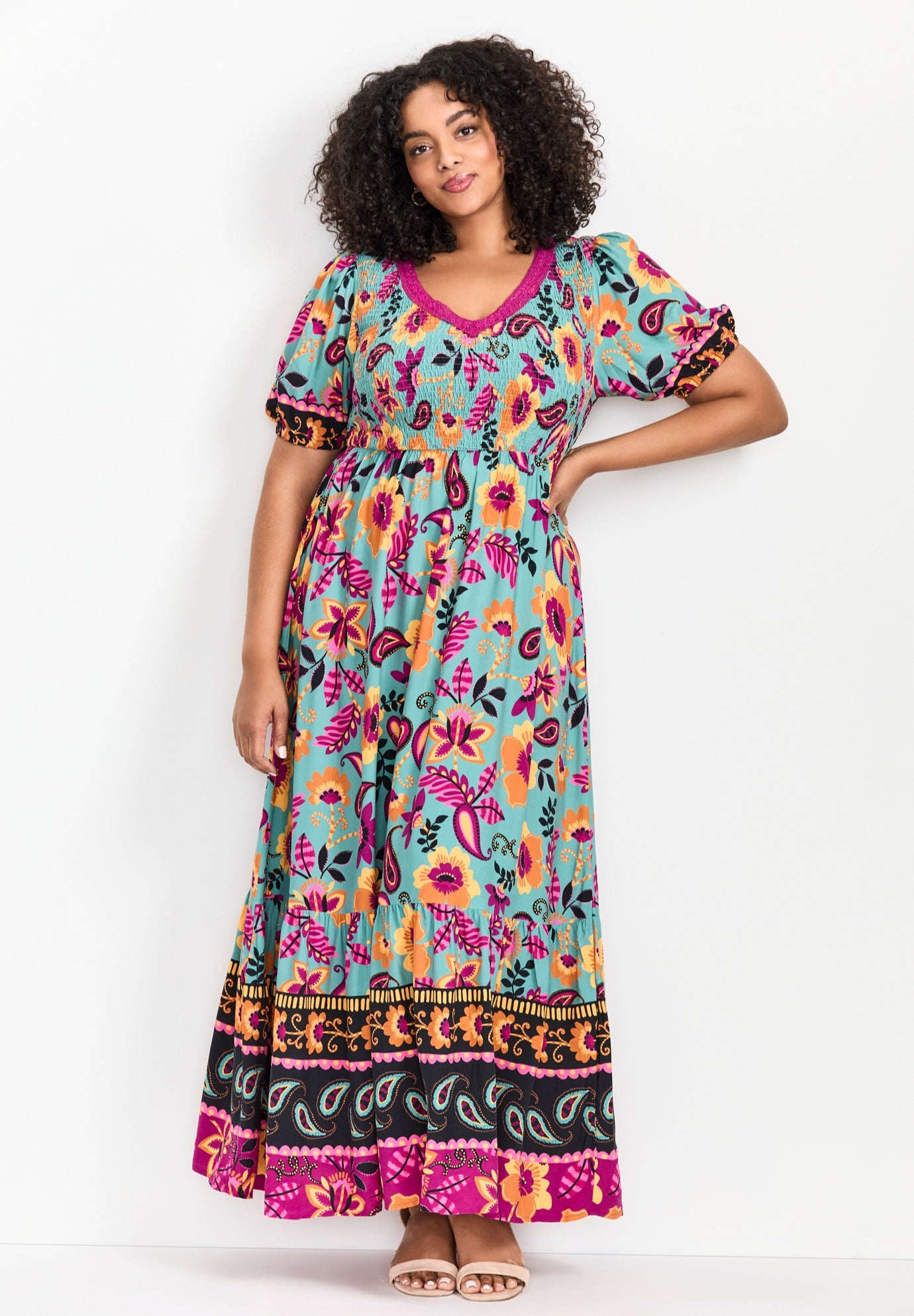 Eve Border Dress image number 0