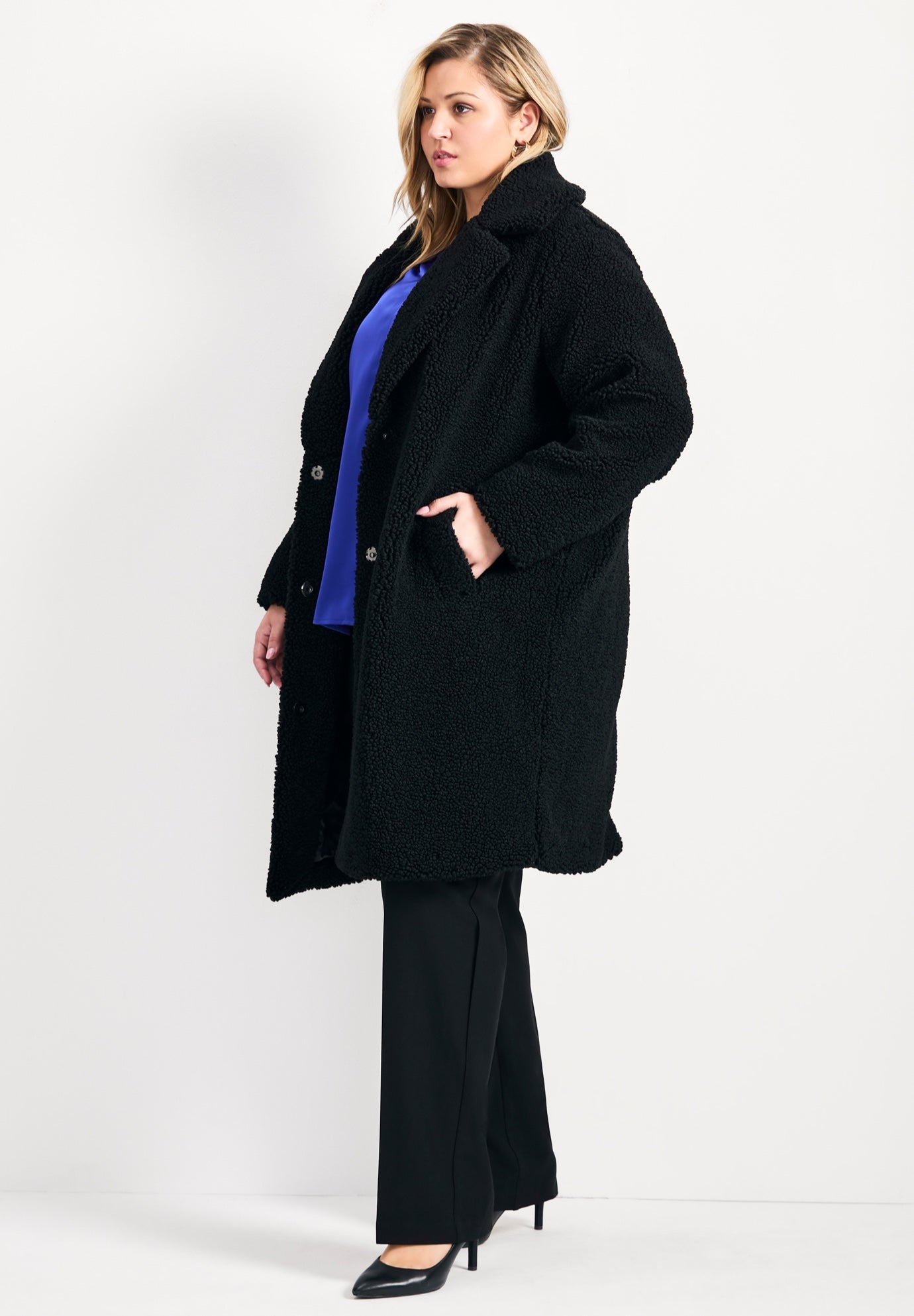 Teddy Longline Coat image number 2