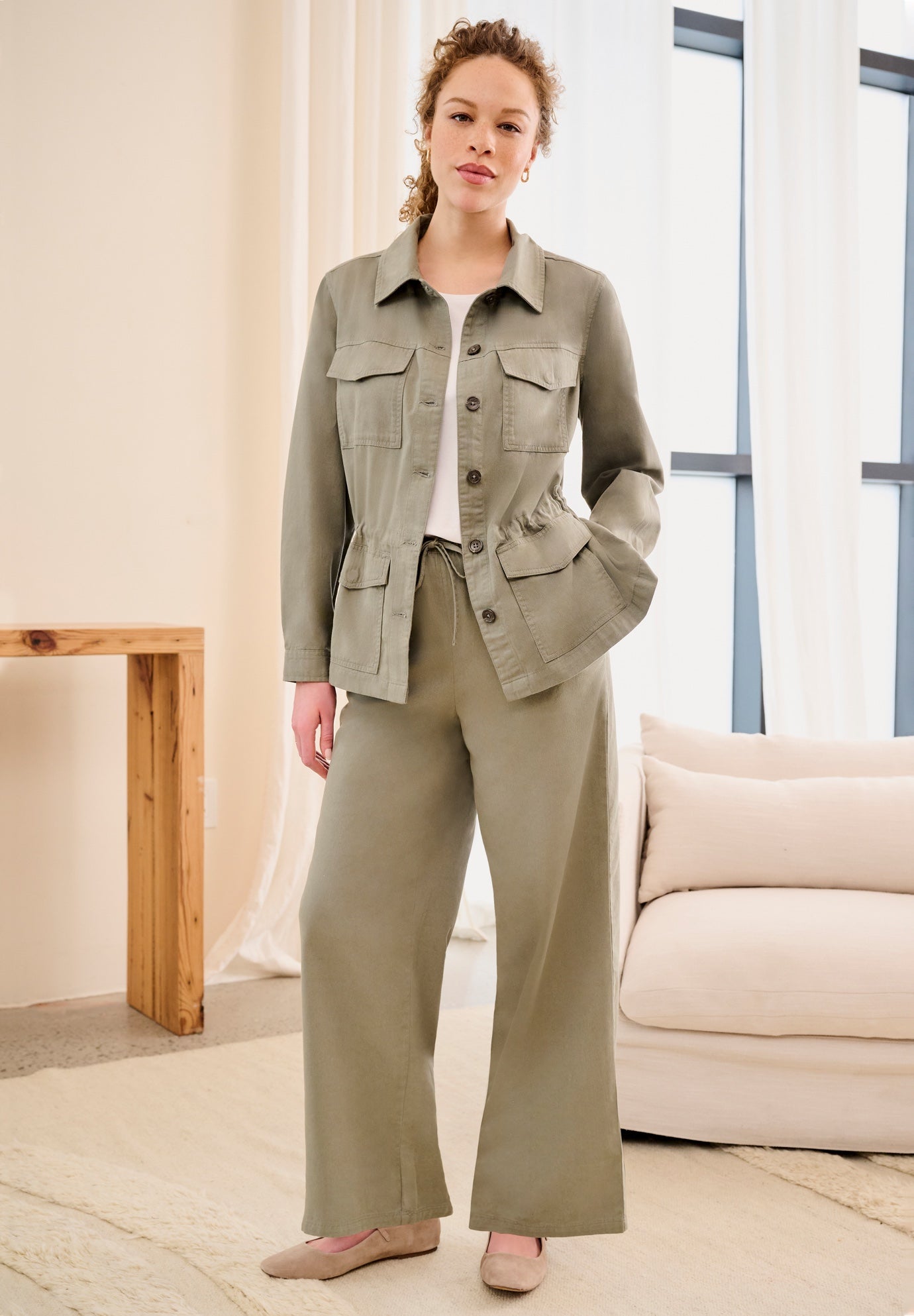 DRAPEY WIDE LEG PANT image number 0