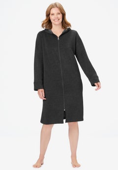 Short Hooded Sweatshirt Robe