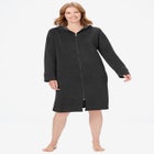 Short Hooded Sweatshirt Robe image number 0